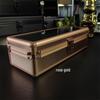 4-Slot Aluminum Watch Storage Box - Drop-proof & Lockable Gift Case