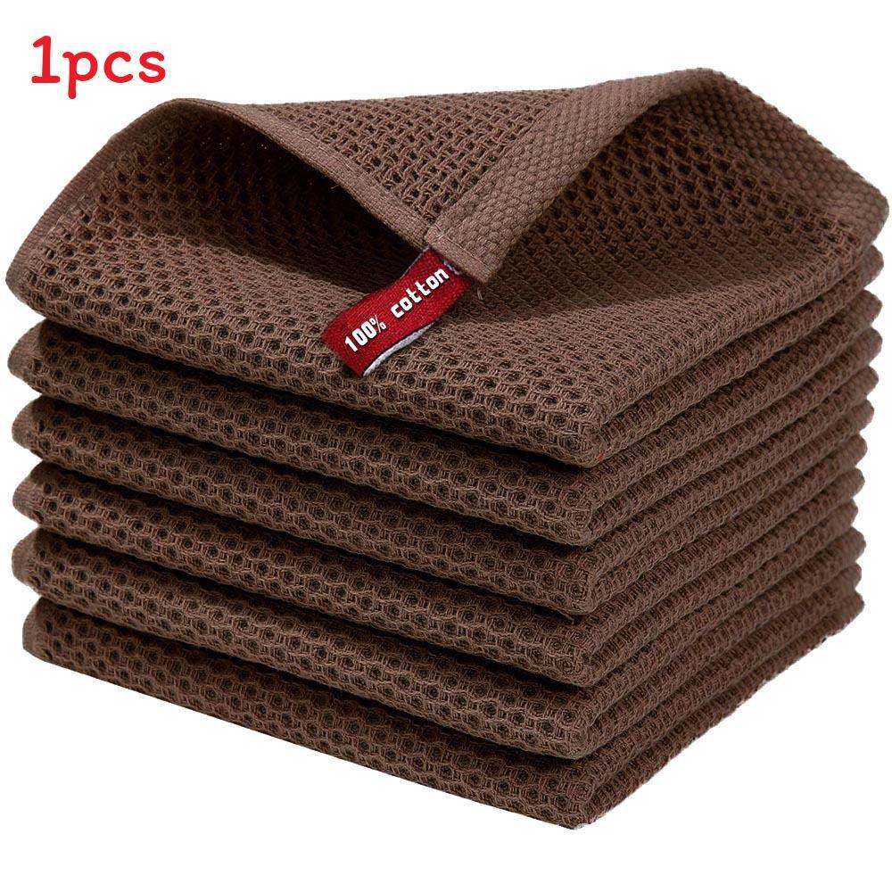 Pure Katoen Wafel Keukenhanddoek Met Absorberend Stof Voor Thuisgebruik