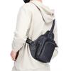 Brand Men's Genuine Leather Bag Luxurious Casual Chest Bag High-quality Outdoor Sports Shoulder Crossbody Bag for iPad Phones