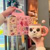Birthday gift for girls Cute puppy cup Couple ceramic mug with lid Girlfriend souvenir gift box