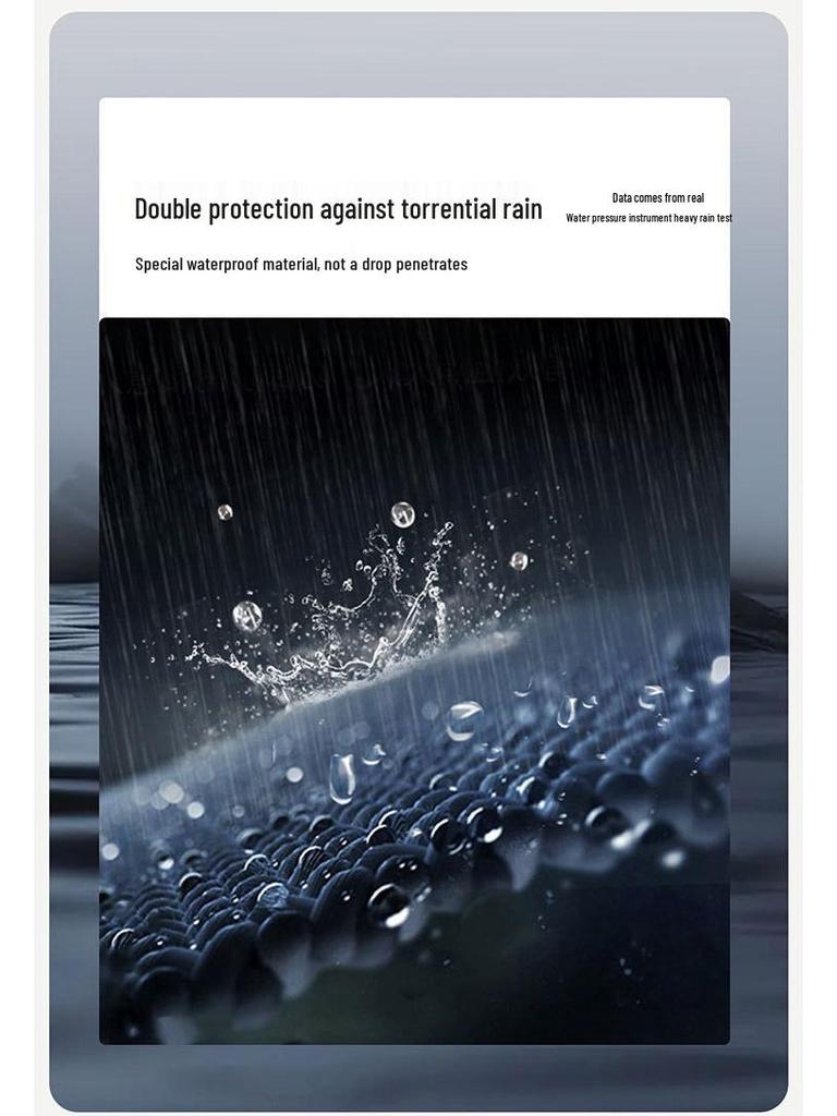 Thickened Electric Vehicle Poncho with Clear Dashboard, Double Brim, and Extended Length for Rainstorm Protection – Helmet-Compatible