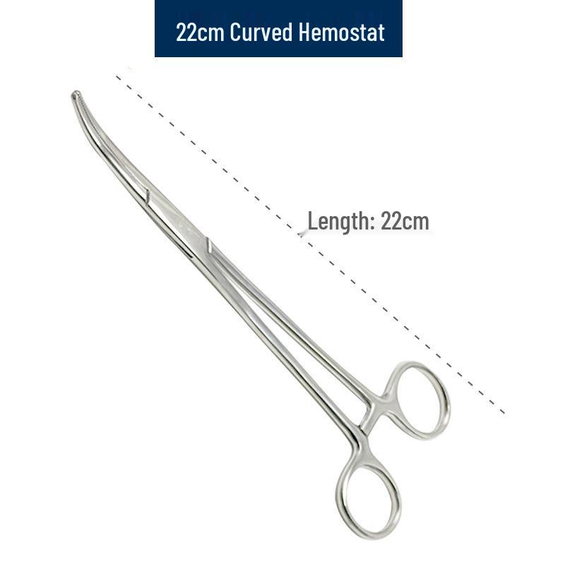Stainless Steel Hemostatic Forceps Tweezers with Straight/Curved Tips & Needle Holder for Pet and Fishing Hook Removal