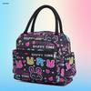 Floral Multi-Zipper Lunch Handbag: Oxford Cloth Mommy Bag with Mobile Pocket