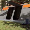 VidaXL Tunnel Camping Tent 10 Person Grey and Orange Waterproof, Tent, Garden Tent, Outdoor Shelter, Tent of 94621