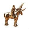 Brass Figurine, Sculpture for Table Decoration, Small Ornament Desk
