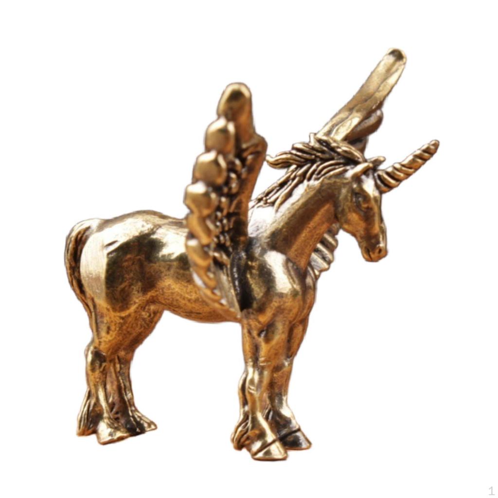 Brass Figurine, Sculpture for Table Decoration, Small Ornament Desk