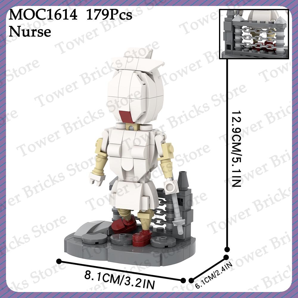 MOOXI 99 Nights In Forest Silent Hill MOC Horror Game Figures Building Blocks Set Toys For Children Adult Gift Compatible Bricks