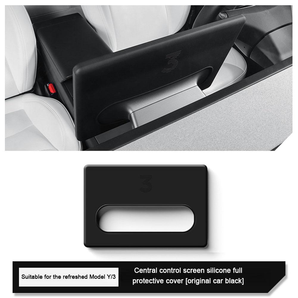 Silicone Protective Frame Edge Cover For Tesla Y Central Anti-Scratch Protective Control Touchs F9D2