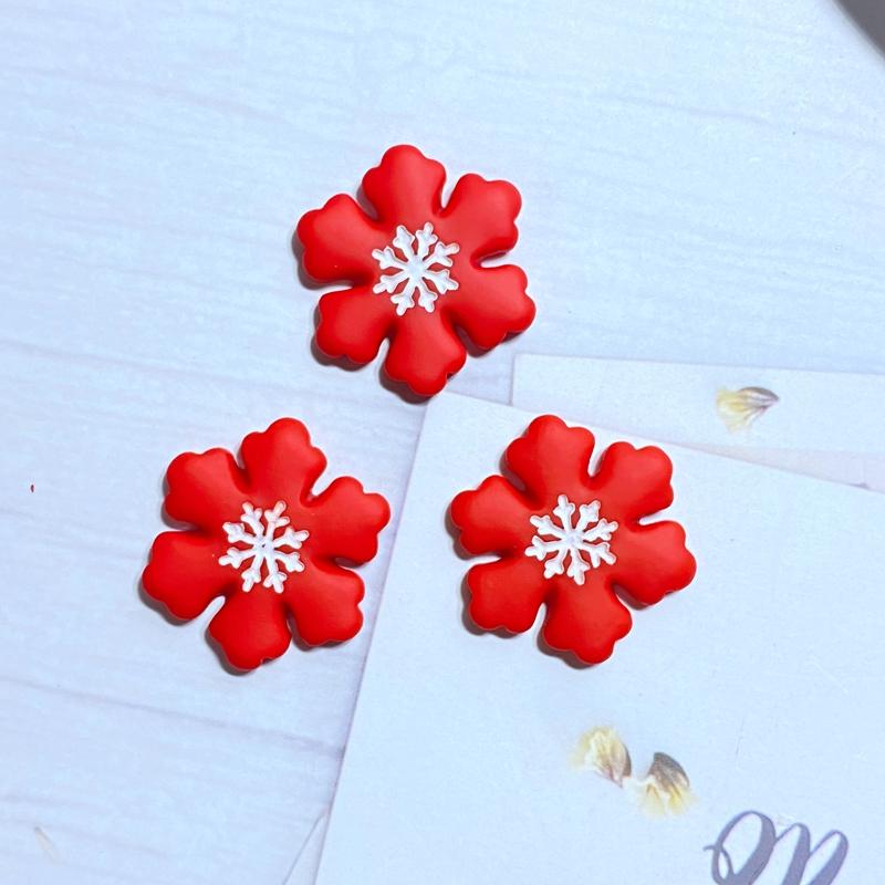 10 Stück Neue Niedliche Mini-Weihnachtskollektion Flache Rückseite Harz-Cabochons Scrapbooking DIY Schmuck Bastel-Dekorationszubehör