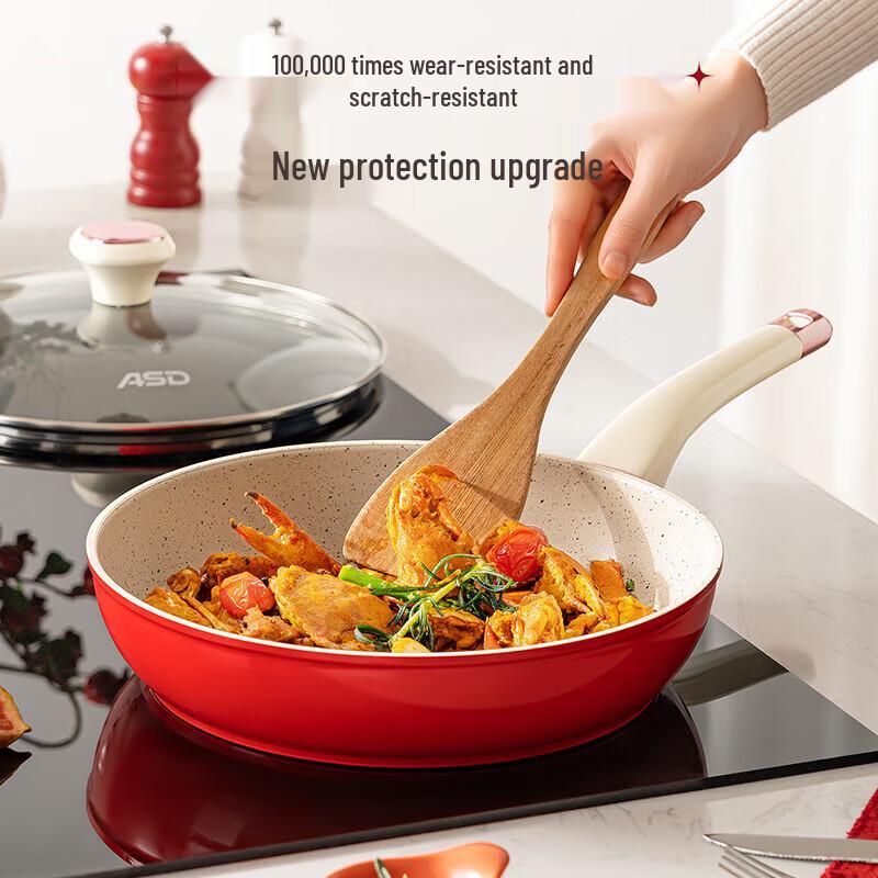 Aishida 28cm Non-Stick Frying Pan with Lid