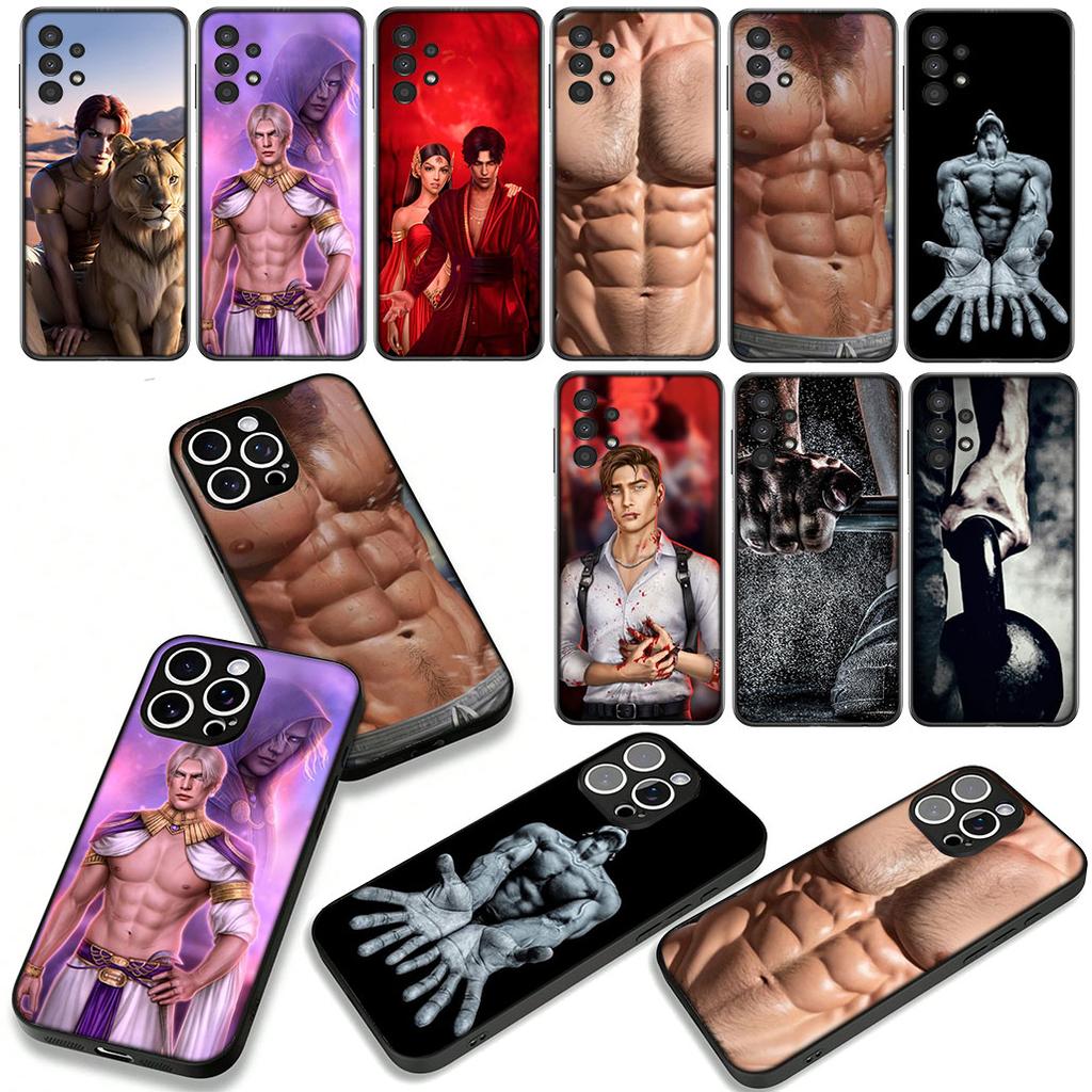 Romance Club sexy Muscle Man Himbo Cover Phone Case for Apple iPhone 17 16 15 11 Pro XS Max XR 6 7 8 Plus + SE 2020 5 16E