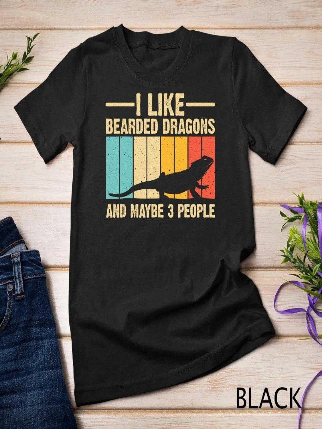 Funny Bearded Dragon Design Pogona Reptile Lover T Shirt S разноцветный