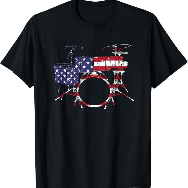 Best Drum Design For Men Women Drum Set Drumming Drummer T Shirt S разноцветный