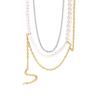 Korean INS Luxury Design Pearl Necklace: Versatile Sterling Silver S925 DIY Clavicle Chain for Women
