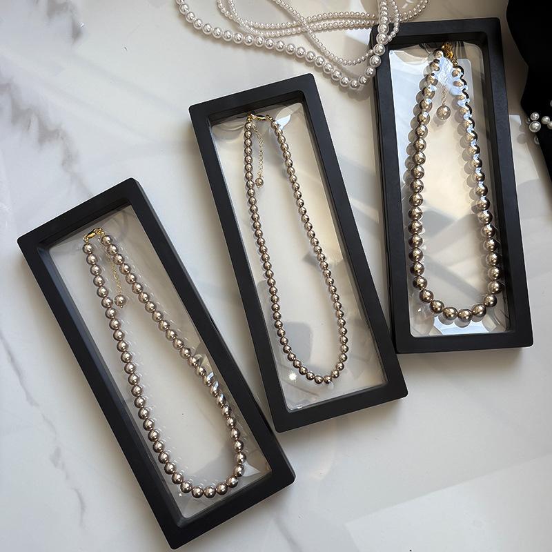 Suspension Box Sealed Film Jewelry Box Wenwan Jewelry Anti-Oxidation Stud Earrings Jewelry Necklace Display Storage Box