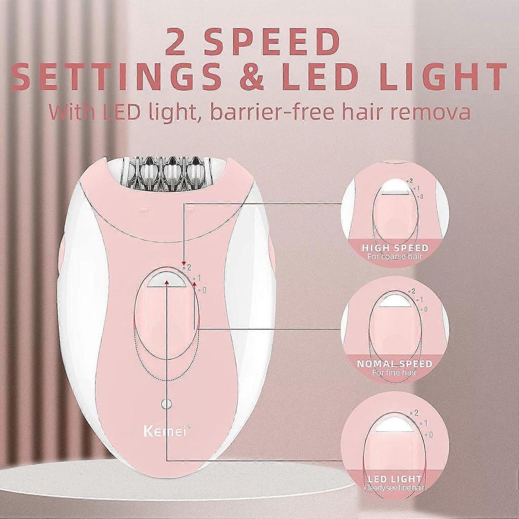 2026 Latest Model Women's Hair Remover, Dual Speed Women's Facial Hair Remover, Glabrouse Skin Hair Remover, Face Legs Arms Underarms Bikini Pink