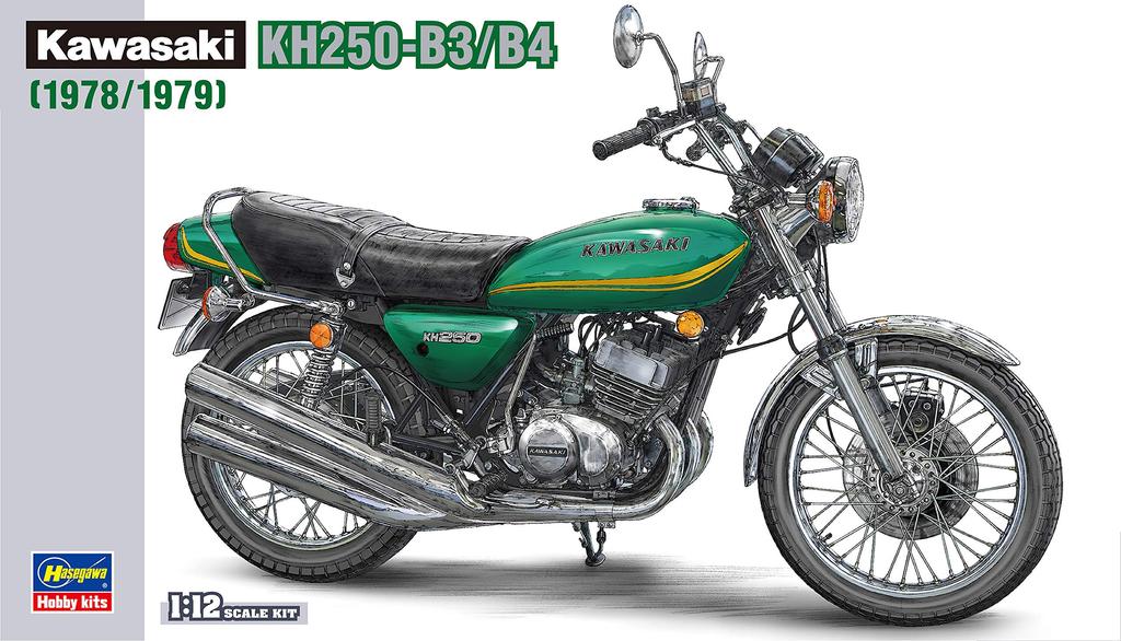 Hasegawa Motorcycle Series Kawasaki Plastic Model Kit BK8 1/12 KH250-B3/B5