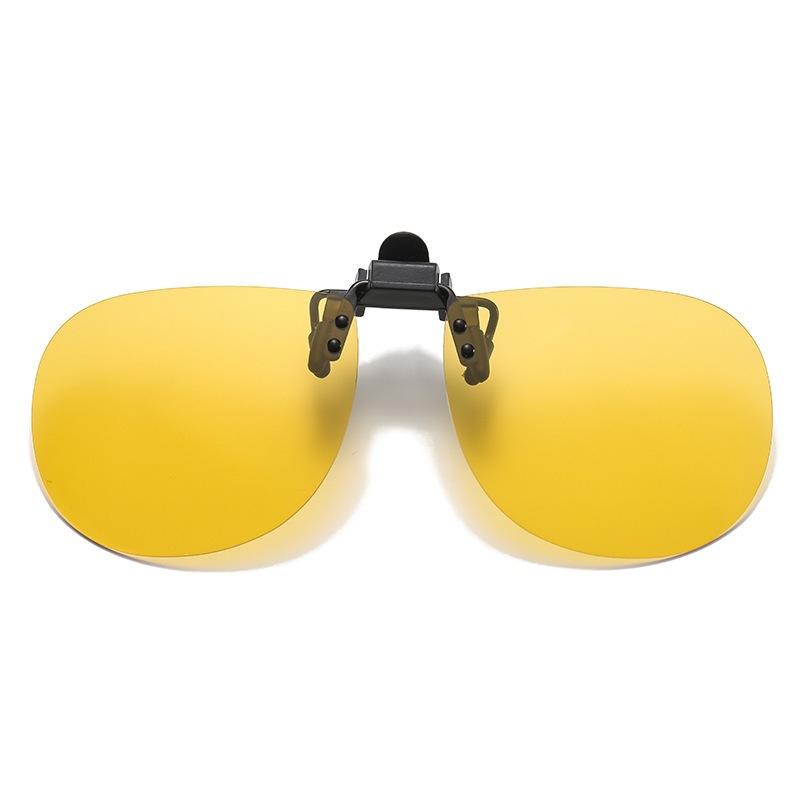 Large frame polarized night color-changing clip, myopia glasses can be used for women driving, and sunglasses clips can be used for men's computers.