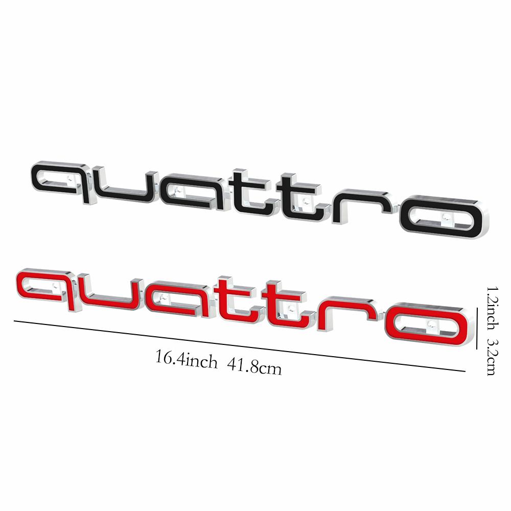 Für Audi A3 S3 A4 B8 B7 A6 C5 A5 Q3 Q5 Q7 TT A5 Sline S Auto Quattro Emblem Fronthaube Kühlergrill Abzeichen Dekoration Auto Zubehör