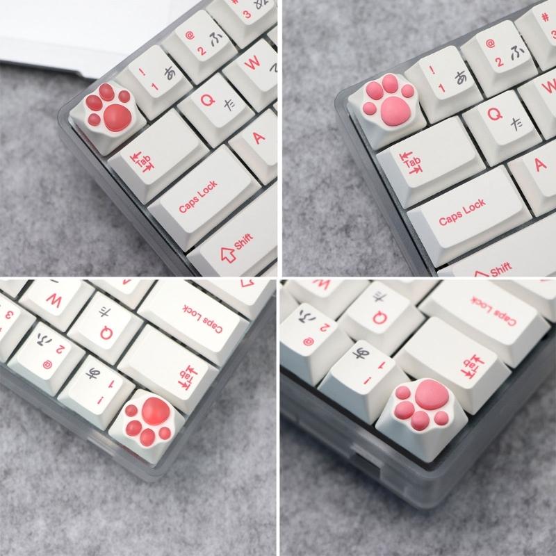 Kitty Paws CatPaw Handmade Customizeds Silicone Keycap for Switches Mechanical Keyboards