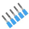 5pcs Tungsten Steel 4 Flute End Mill CNC Milling Cutter 6mm Diameter X 50mm Length