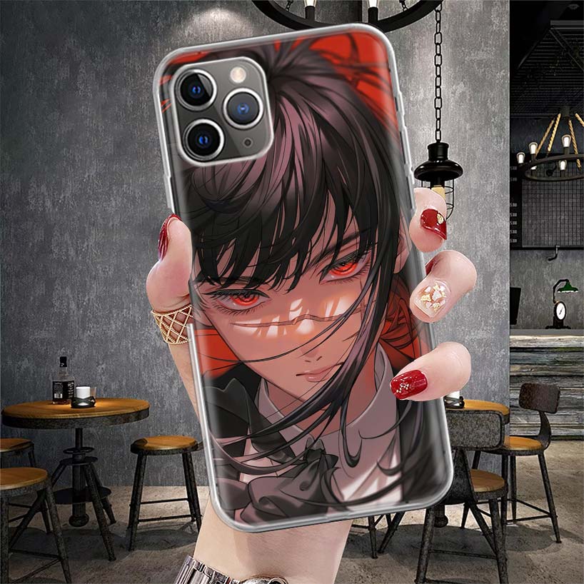 C-Chainsaw Mans Yoru War Devil Soft Phone Case For IPhone 11 17 Air 16E 16 Pro Max 15 + 14 Plus 13 Mini 12 Apple 7 SE 8 Fundas C