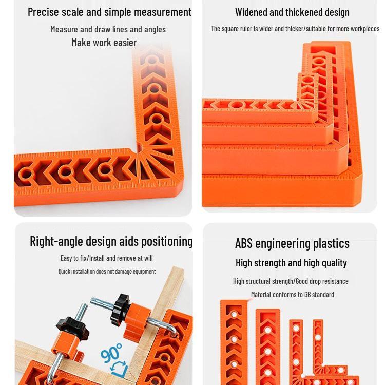 Right Angle Splicing Positioner, Woodworking Tool - 90°/45° Ruler Fixer