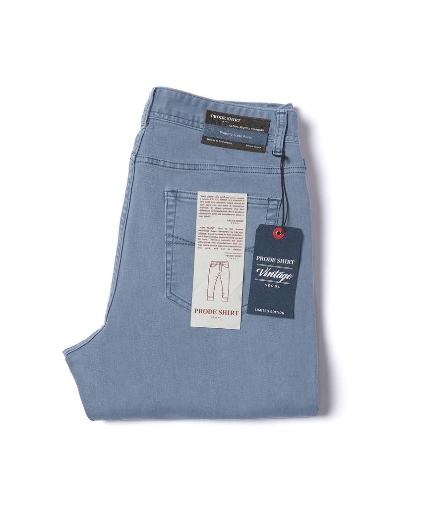 PRODESHIRT Bordeaux Dyed Denim Pants (Blue)