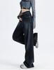 Deep Waist Denim Denim Vintage Beautiful Wide Straight Straight Pants [SpringSwalloow] Jeans, Denim, Tuck, High-Waisted Pants, Wide-Leg Pants, Jeans,