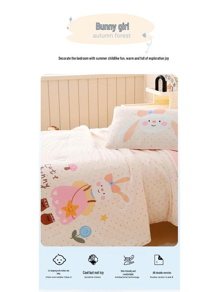 Class A Summer Kindergarten Nap Quilt: Washable, Thin, and Breathable for Air Conditioning
