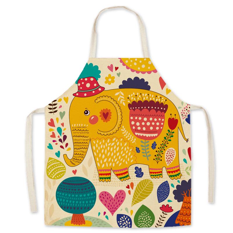 Kids Kitchen Apron Stain Resistant Kitchen Apron Linen Apron Ladies Kitchen Accessories Apron Men Ladies Coffee Gadgets
