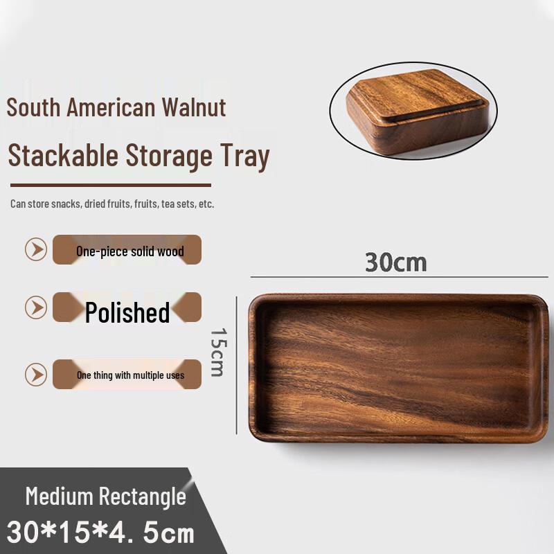 Japoński Półmisek do Serwowania z Litego Drewna