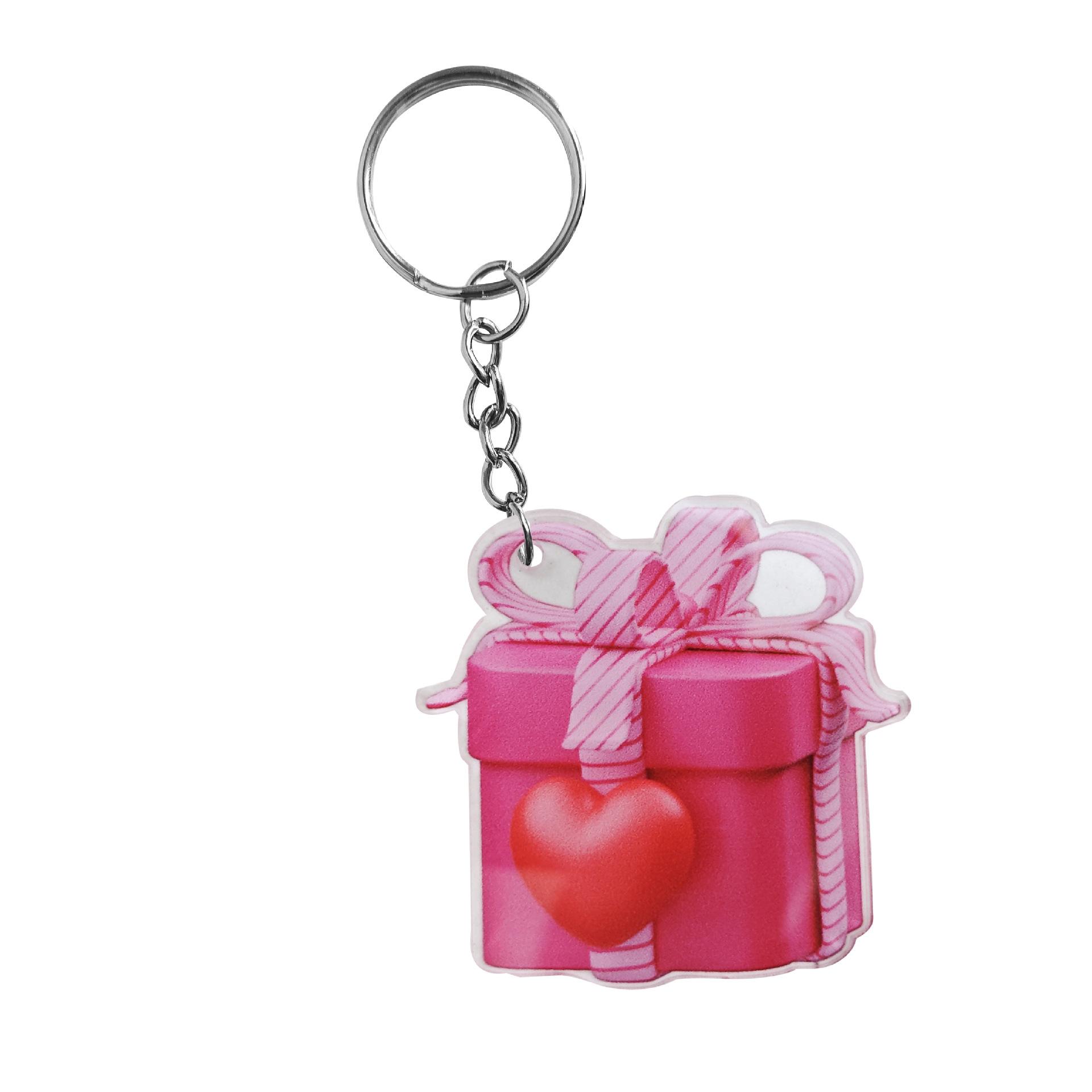 Valentine S Day Series Love Bear Gift Box Acrylic Diy Party Decoration Keychain