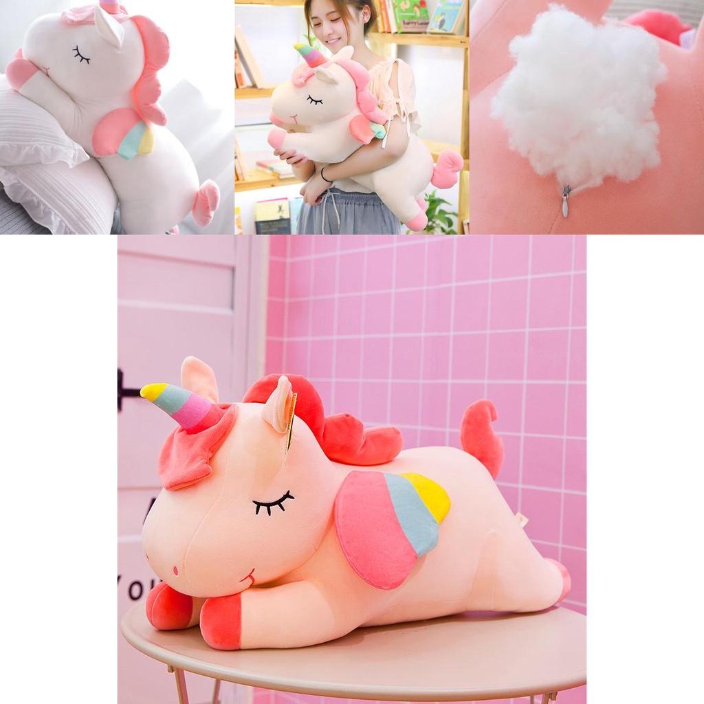 Adorable Unicorn Stuff Toy Soft Plush Doll Cushion Perfect Kids Birthday Gift