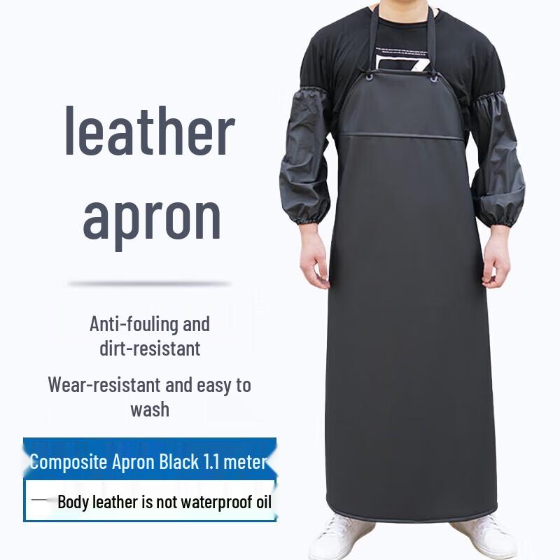 Heavy-Duty Waterproof Leather Work Apron