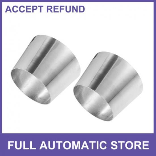 2 pcs - Car Mandrel Exhaust Bend Elbow Pipe 304 Stainless Steel 4  OD to 5  OD