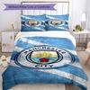 Set Copripiumino Stampato Manchester City F.C. – include 1 copripiumino e 2 federe coordinate Decorazione per camera da letto Regali di Natale