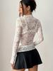 2026 Autumn Elegant Women's Long-Sleeve Lace Ruffle Slimming Top