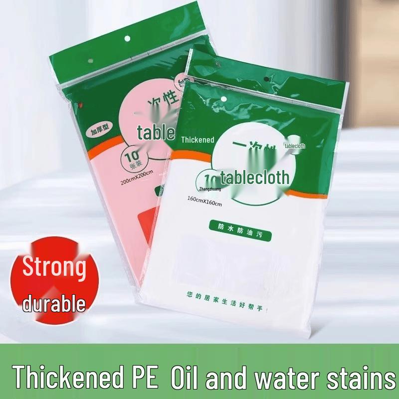 Thickened White Disposable Tablecloth