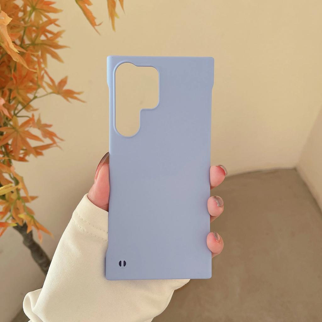 Slim Frameless Phone Case For Samsung Galaxy S24 S23 S22 S21 S20 FE S10 Note 20 Ultra 10 Plus Plastic Hard Matte Back Cover T03