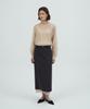 LAMEREI Tie See-Through Blouse[Lmbfco25Sh314]-Light Beige