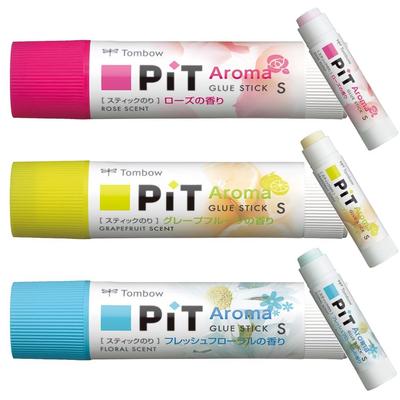 Tombow Pencil PiT High Power Aroma Stick Glue Fast S Size 6 Sticks Types X 2 (Scented) (Strong, Adhesion) (10g) (3 Each) HCA-613AZ
