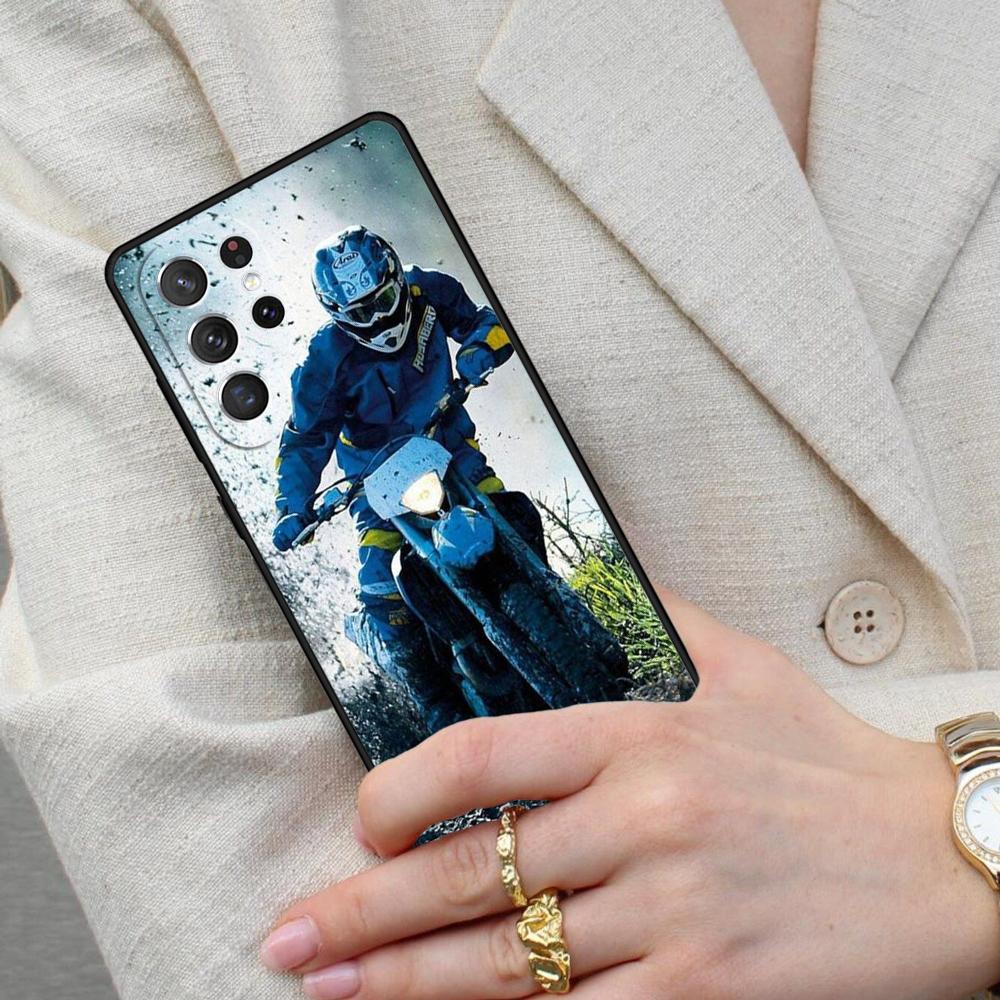 Moto Cross Motorcycle Sports SOFT Cell Phone Case for Samsung Galaxy S26 Ultra S25 S24 S23 S22 S21 S20 Note10 Cover
