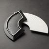 Durable Fan Shaped Striped Plate Japanese Style Dessert Tray Storage Tray  Commercial