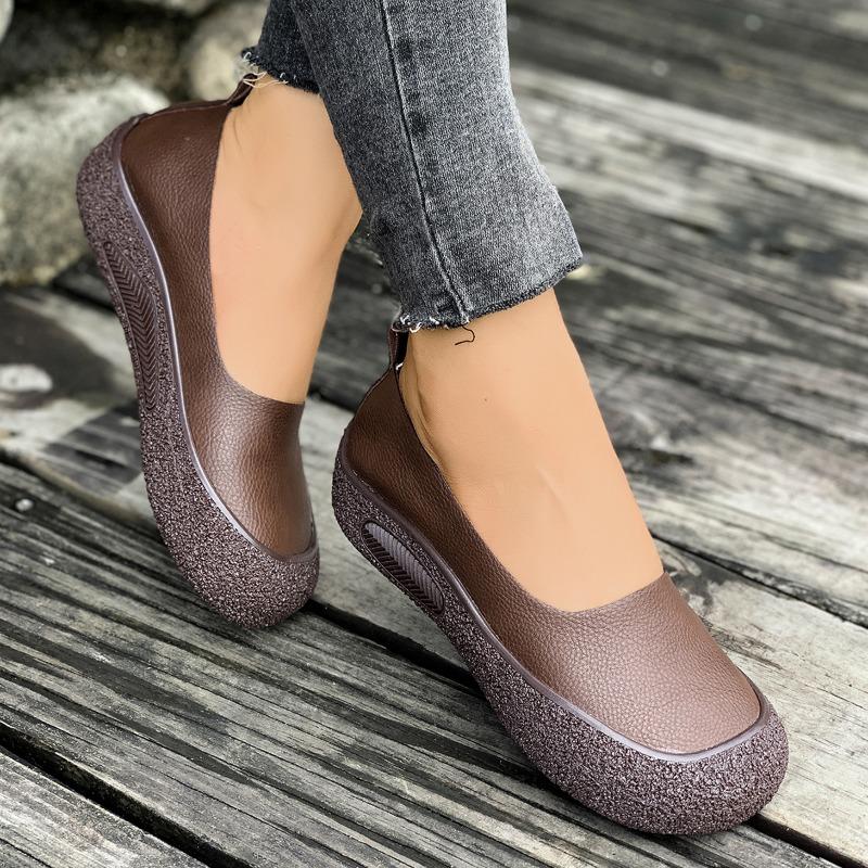 Fashion 2025 NEW Retro Flats Women Shoes Loafers Fashion Woman Flats Slip On Women Female Lightweight Comfortable Shoe