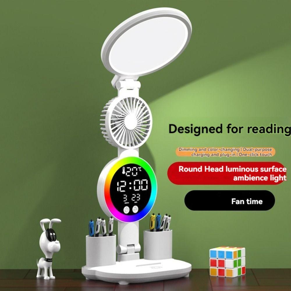 

Touch Dimming Penholder Desk Lamp 3 Colors Tabletop Reading Lamp School/Office Supplies Style A