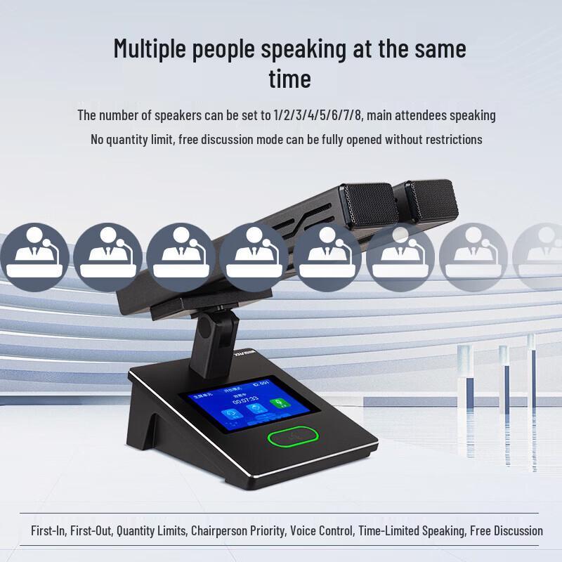 XEW-830S Professional Wired Dual Desktop Conference Microphone System (CN version)