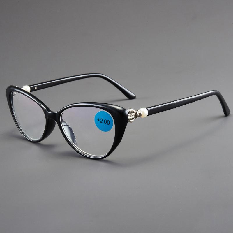 

Элегантные женские очки для чтения «кошачий глаз» для женщин, очки для пресбиопии для мужчин, очки для чтения для пожилых людей +0.50+0.75+1.0+1.25+1.50+1.75+2.00+2.50+2.75 0.75 чёрный