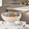 Chuda Huang 30cm Antihaftbeschichteter Flachboden-Wok