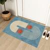 Minimalist Nordic Style Carpet Porch Living Room Entrance Door Mat Abstract Geometric Lines Bedroom Decoration Rug